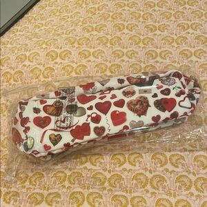 Urban Outfitters Heart Patterned Pouch - Red and White